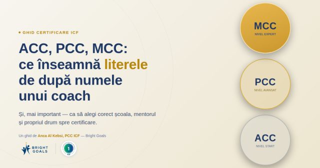 ACC, PCC, MCC: ce înseamnă literele de după numele unui coach (și de care ai nevoie)